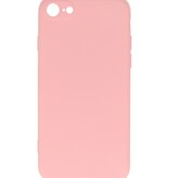 Custodia in TPU color moda spessa 2,0 mm per iPhone SE 2020/8/7 rosa