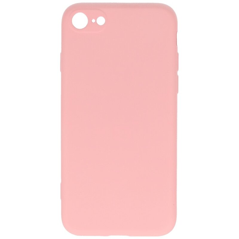 2,0 mm tykt modefarvet TPU-cover til iPhone SE 2020/8/7 Pink