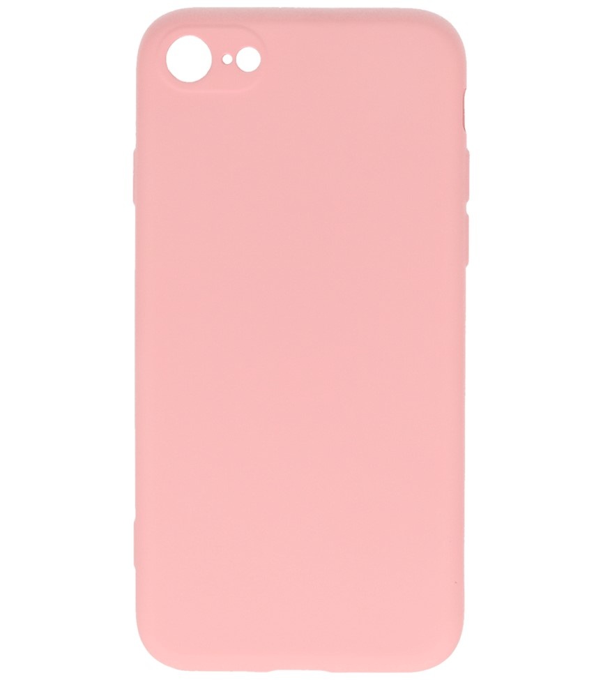 Coque TPU Couleur Mode de 2,0 mm d'épaisseur pour iPhone SE 2020/8/7 Rose