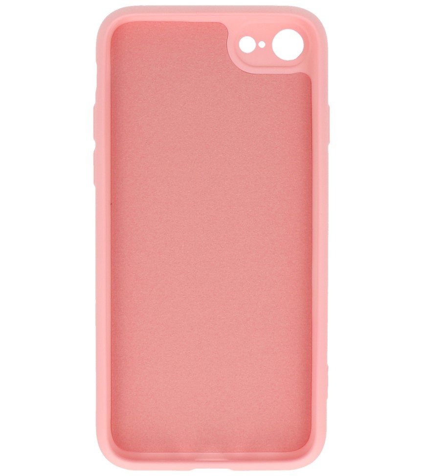 2.0mm Thick Fashion Color TPU Case for iPhone SE 2020 / 8 / 7 Pink