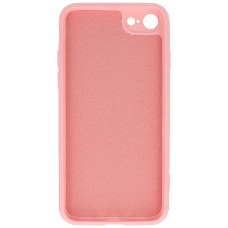 Custodia in TPU color moda spessa 2,0 mm per iPhone SE 2020/8/7 rosa
