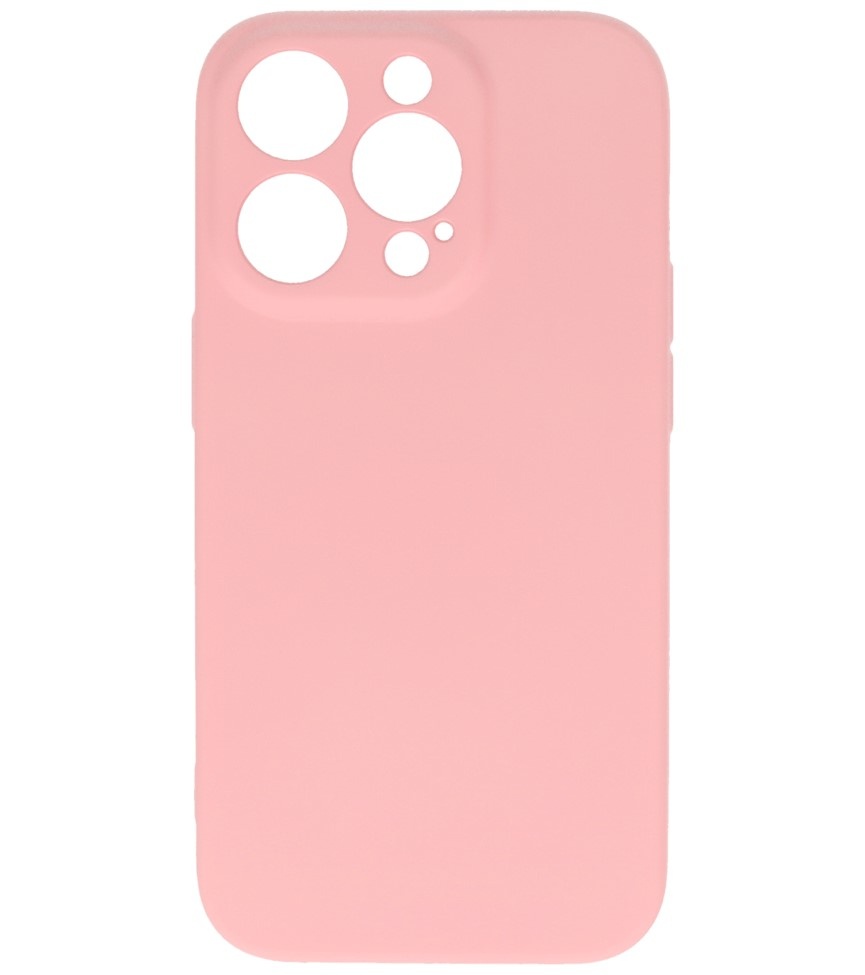 Fashion Color TPU Hoesje iPhone 14 Pro Roze