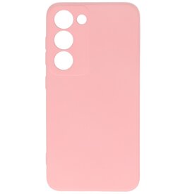 Coque en TPU couleur tendance pour Samsung Galaxy S23, rose