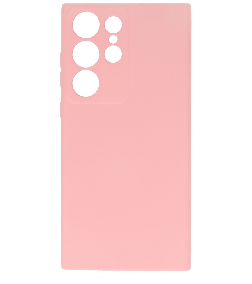 Fashion Color TPU-cover Samsung Galaxy S23 Ultra Pink