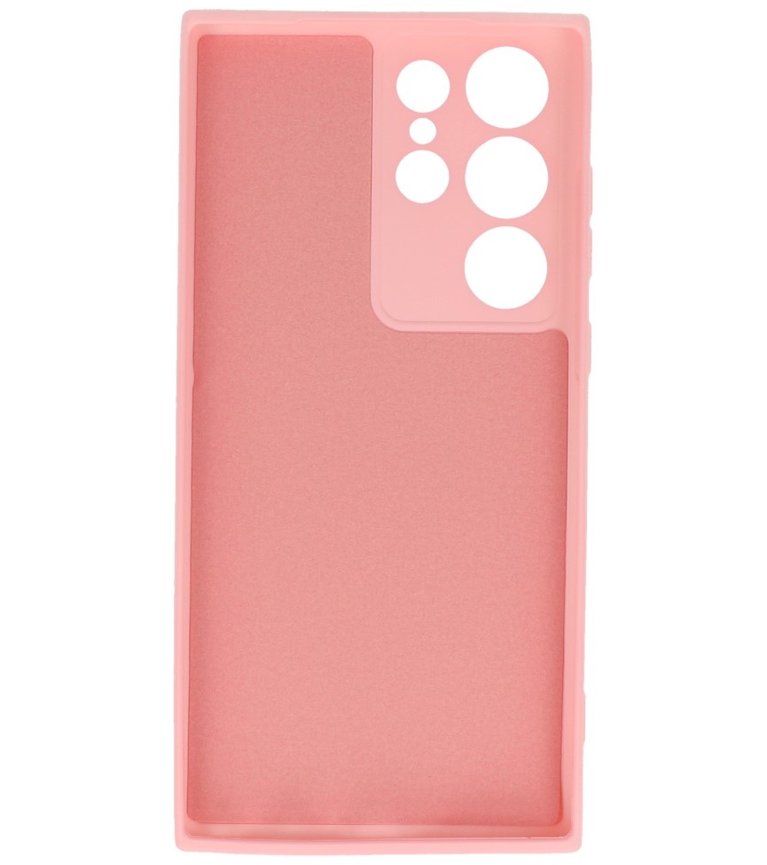 Coque en TPU couleur tendance pour Samsung Galaxy S23 Ultra rose