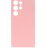 2.0mm Fashion Color TPU Hoesje voor Samsung Galaxy S22 Ultra Roze