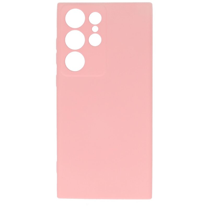 Estuche De TPU De Color De Moda De 2.0 Mm Para Samsung Galaxy S22 Ultra Rosa