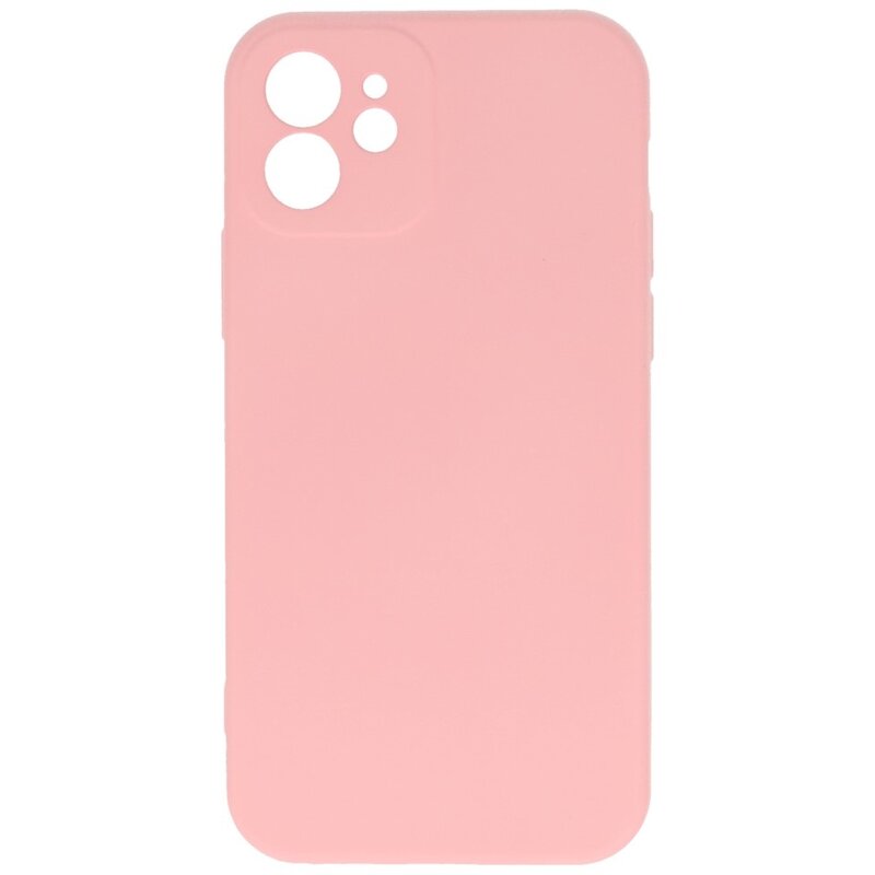 Fashion Color TPU Hoesje iPhone 12 Roze