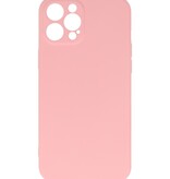 2,0 mm tykt modefarvet TPU-cover til iPhone 12 Pro Pink
