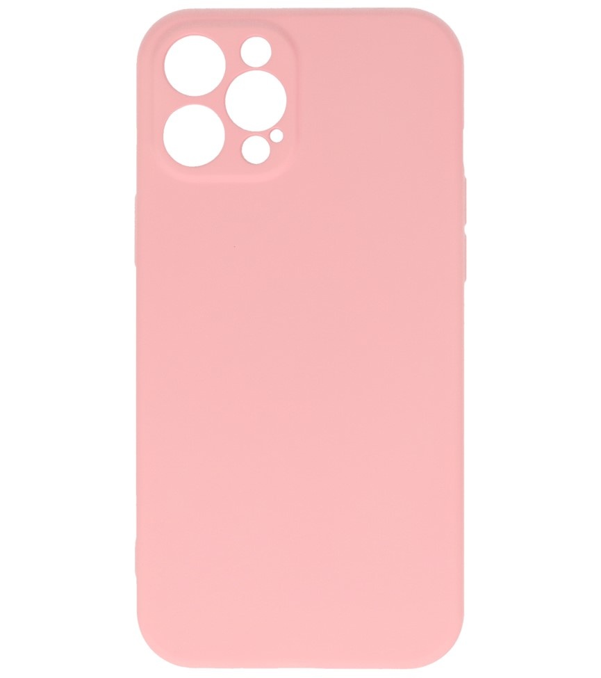 2,0 mm tykt modefarvet TPU-cover til iPhone 12 Pro Pink