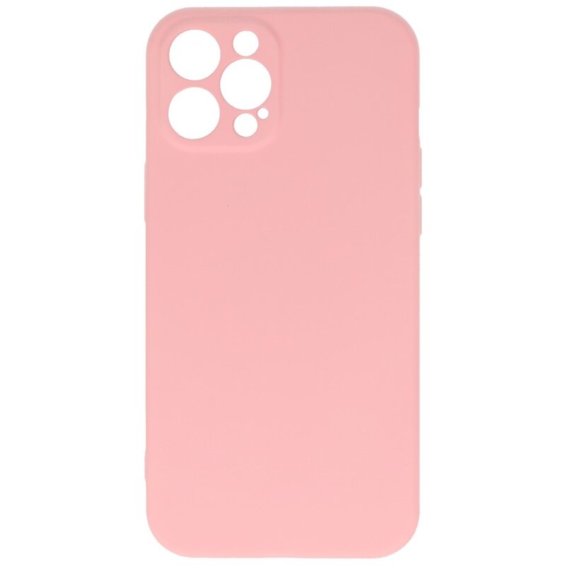 2.0mm Thick Fashion Color TPU Case for iPhone 12 Pro Pink