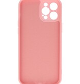 2.0mm Dikke Fashion Color TPU Hoesje voor iPhone 12 Pro Roze