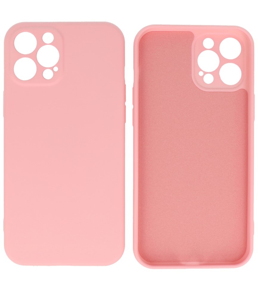 2.0mm Thick Fashion Color TPU Case for iPhone 12 Pro Max Pink