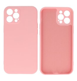Coque en TPU couleur tendance de 2,0 mm d'épaisseur pour iPhone 12 Pro Max rose