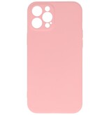 Funda de TPU de color de moda de 2,0 mm de grosor para iPhone 12 Pro Max Rosa