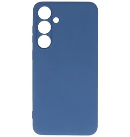 Coque en TPU couleur tendance pour Samsung Galaxy S24, bleu marine