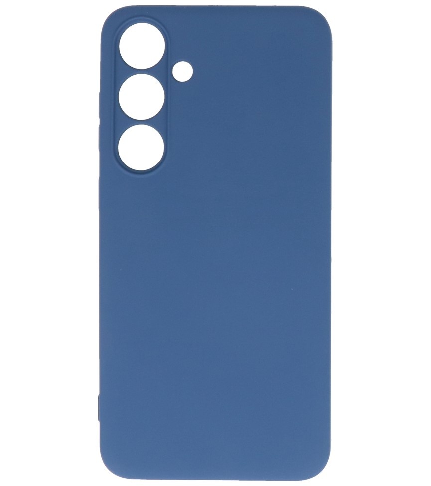 Coque en TPU couleur tendance pour Samsung Galaxy S24, bleu marine