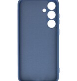 Coque en TPU couleur tendance pour Samsung Galaxy S24, bleu marine