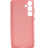 Coque en TPU couleur tendance pour Samsung Galaxy S24, rose