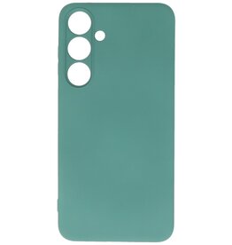 Coque en TPU couleur tendance pour Samsung Galaxy S24, vert foncé