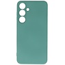 Coque en TPU couleur tendance pour Samsung Galaxy S24, vert foncé