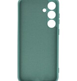 Coque en TPU couleur tendance pour Samsung Galaxy S24, vert foncé