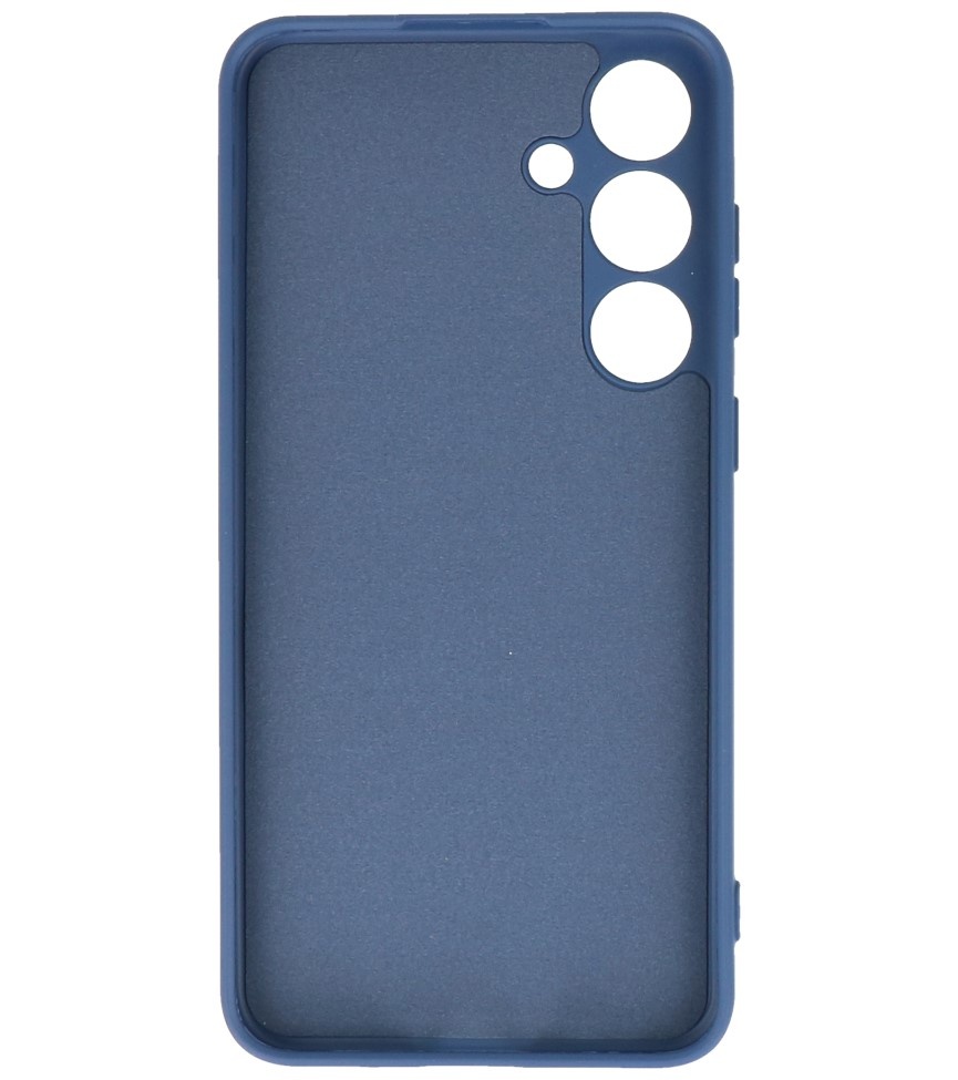 Coque en TPU couleur tendance pour Samsung Galaxy S24 Plus, bleu marine