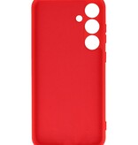 Coque en TPU couleur tendance pour Samsung Galaxy S24 Plus, rouge