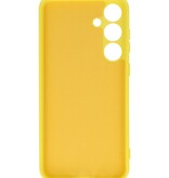 Coque en TPU couleur tendance pour Samsung Galaxy S24 Plus, jaune