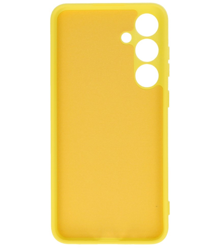 Coque en TPU couleur tendance pour Samsung Galaxy S24 Plus, jaune