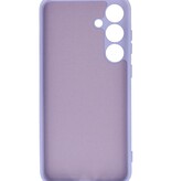 Coque en TPU couleur tendance pour Samsung Galaxy S24 Plus, violet