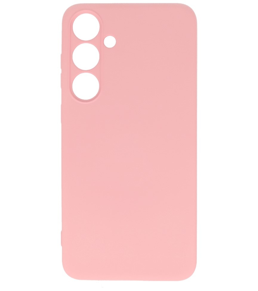 Coque en TPU couleur tendance pour Samsung Galaxy S24 Plus, rose