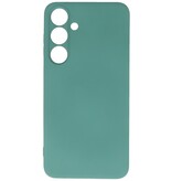 Coque en TPU Fashion Color pour Samsung Galaxy S24 Plus, vert foncé