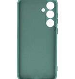 Fashion Color TPU Hoesje Samsung Galaxy S24 Plus Donker Groen