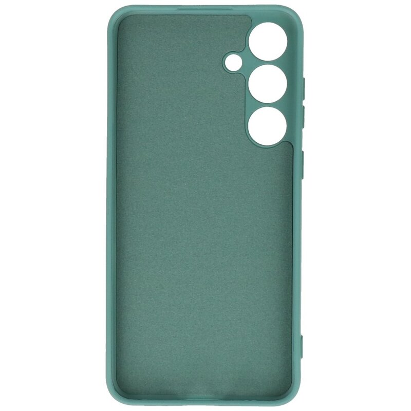Fashion Color TPU Hülle Samsung Galaxy S24 Plus Dunkelgrün