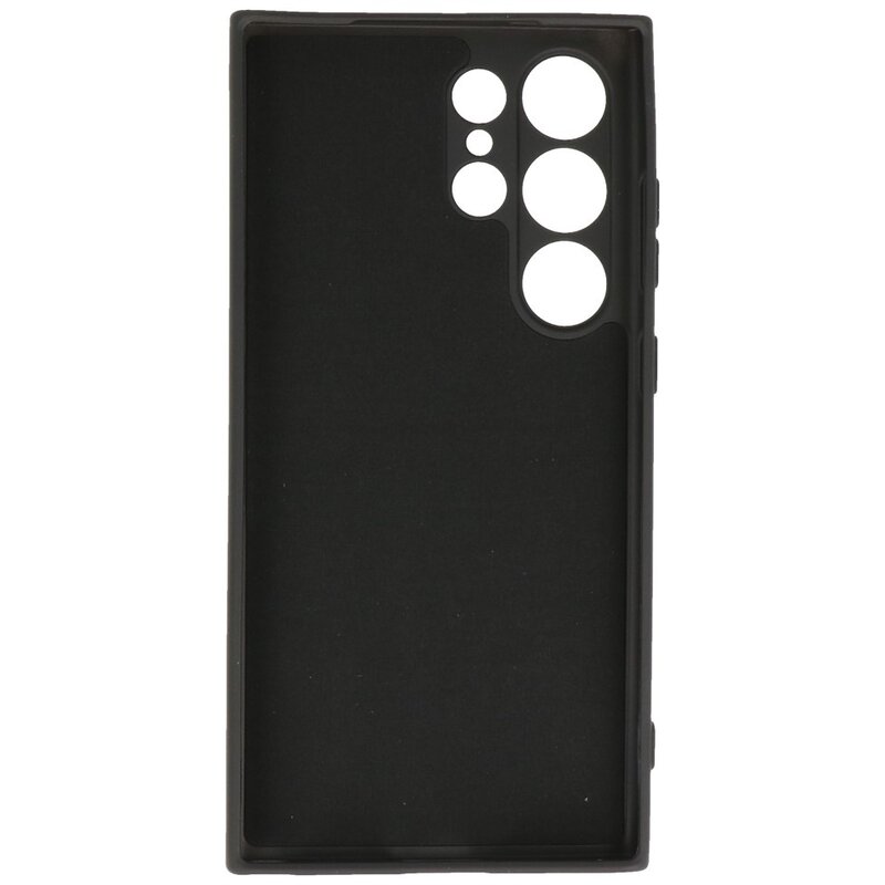 Fashion Color TPU Hoesje Samsung Galaxy S24 Ultra Zwart