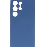 Modische farbige TPU-Hülle für Samsung Galaxy S24 Ultra, Marineblau