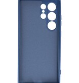 Coque en TPU couleur tendance pour Samsung Galaxy S24 Ultra bleu marine