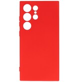 Fashion Color TPU-cover Samsung Galaxy S24 Ultra Red