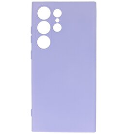 Coque en TPU couleur tendance pour Samsung Galaxy S24 Ultra violet