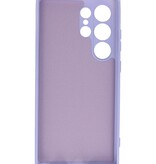 Coque en TPU couleur tendance pour Samsung Galaxy S24 Ultra violet