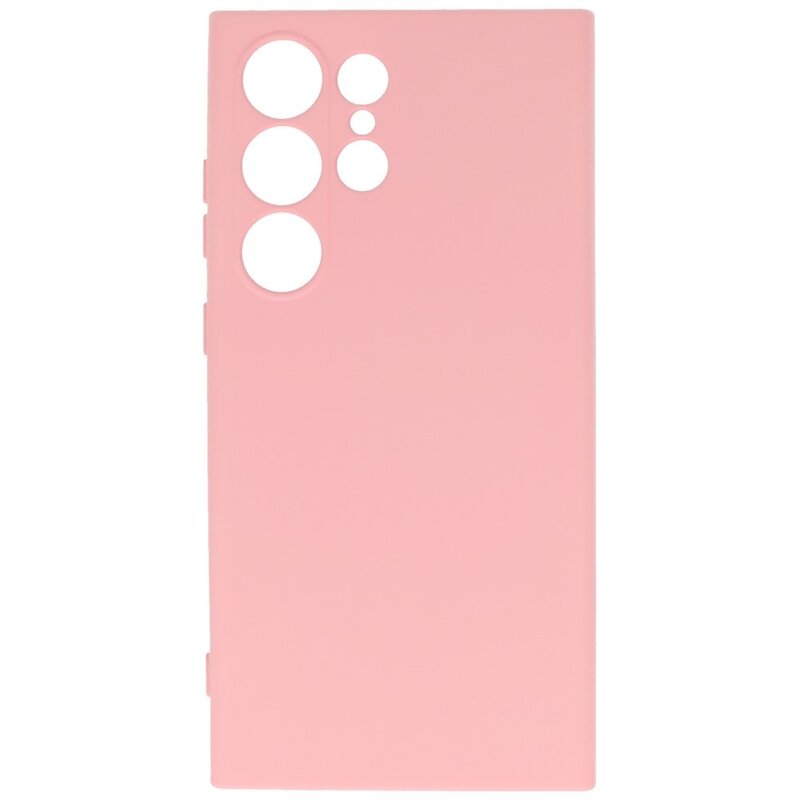 Fashion Color TPU Hoesje Samsung Galaxy S24 Ultra Roze