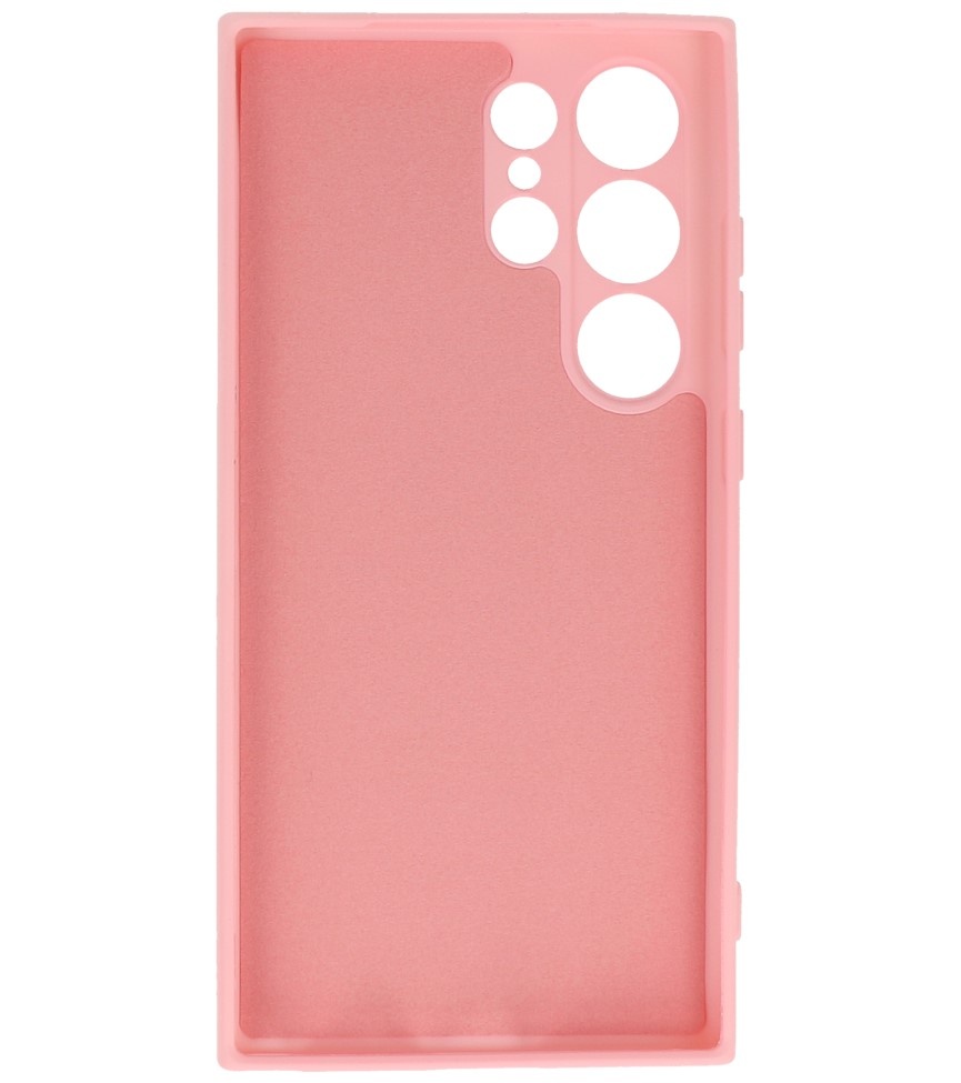 Fashion Color TPU-cover Samsung Galaxy S24 Ultra Pink