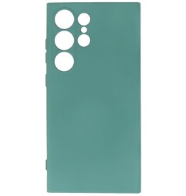 Custodia in TPU Fashion Color per Samsung Galaxy S24 Ultra Verde Scuro