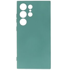 Fashion Color TPU-cover Samsung Galaxy S24 Ultra Dark Green