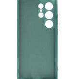 Fashion Color TPU-cover Samsung Galaxy S24 Ultra Dark Green