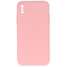 2.0mm Fashion Color TPU Hoesje voor iPhone X - Xs Roze