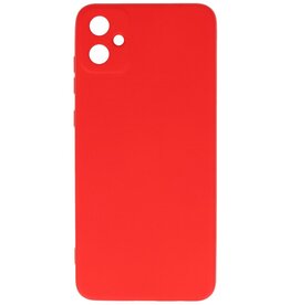 Coque en TPU couleur tendance pour Samsung Galaxy A05 rouge