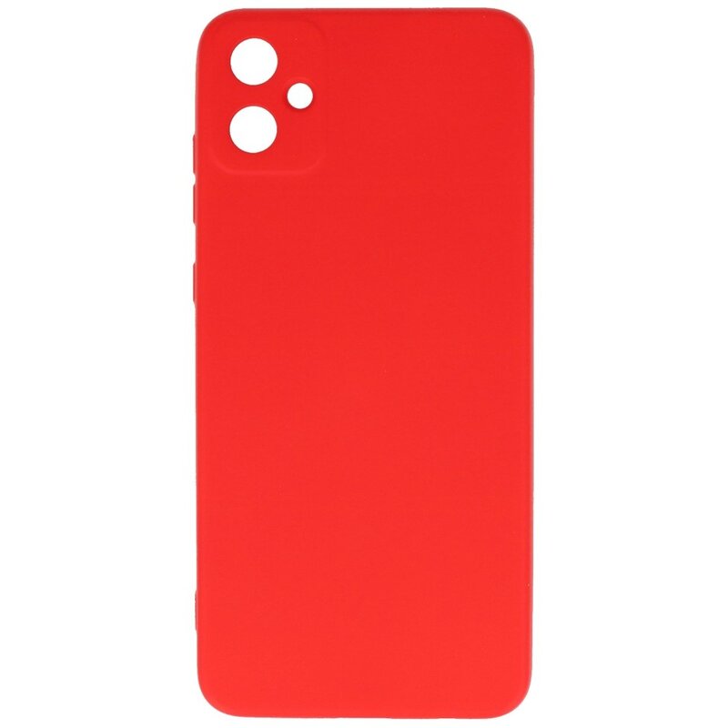 Coque en TPU couleur tendance pour Samsung Galaxy A05 rouge