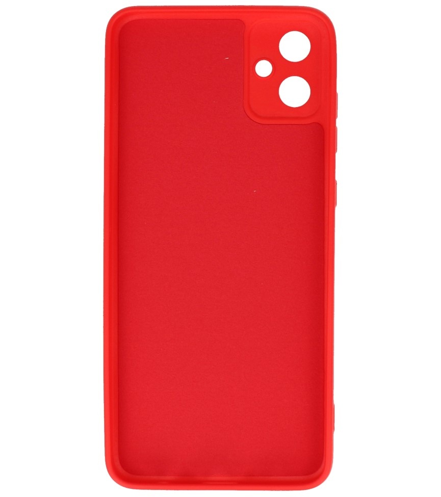 Coque en TPU couleur tendance pour Samsung Galaxy A05 rouge